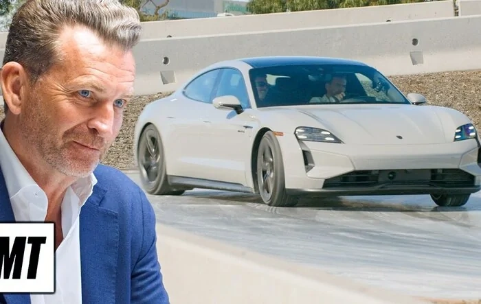 Fun Video: Justin Bell Drives Taycan 1st Time, Then Builds His Dream One
