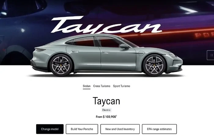 [MY2026 Taycan] - new website is up for North America, including configurator