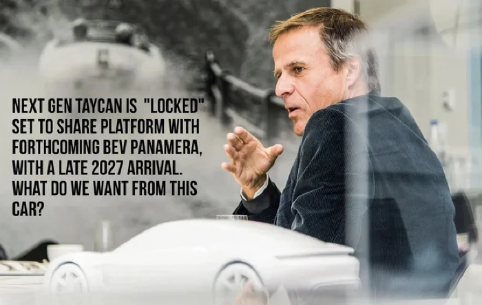 Next gen (second generation) Taycan platform is "locked" and coming late 2027