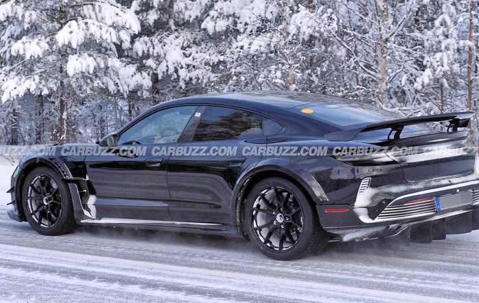 Even higher performance Taycan model spied in testing (Taycan RS model?)