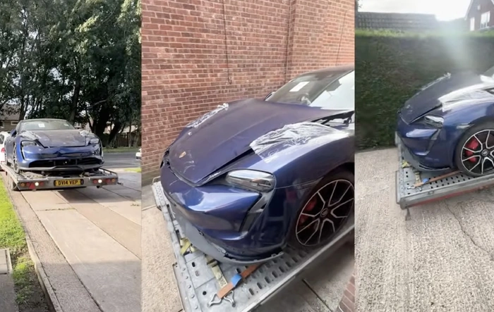 This dude is really ambitious - I bought a wrecked Porsche Taycan (restoration project).