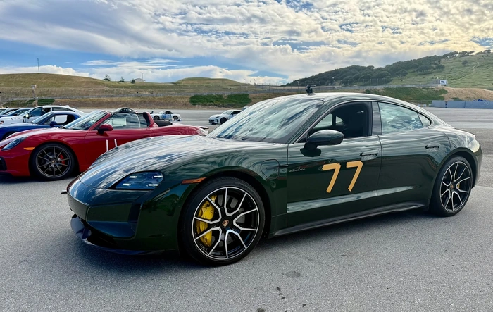 Taycan Turbo S track time at Laguna Seca