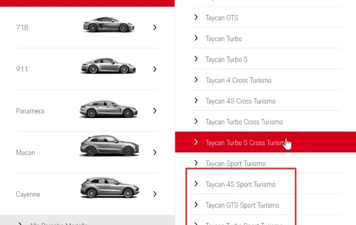 Taycan Sport Turismo now available in all powertrains