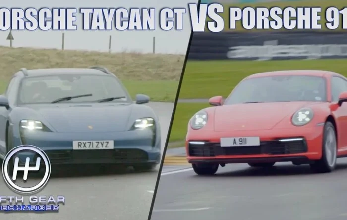 Taycan CTS v 911 Track Shootout by Fifth Gear's Jason Plato